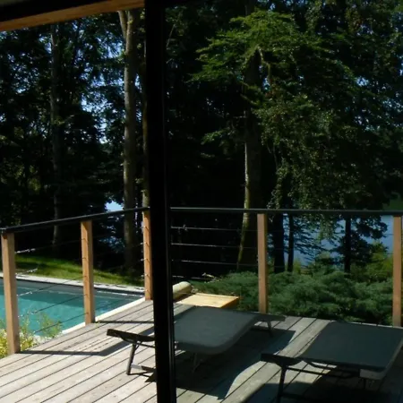 Maison Moderne Avec Piscine Privee Et Acces Lac, Draps Et Linge Fournis, Internet Inclus - Fr-1-742-245
